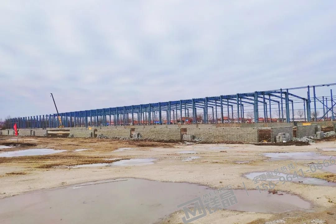遼寧鎂晶板生產基地火熱建設中
